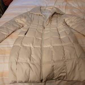 Laundry by Shelli Segal Ivory Puffer Jacket